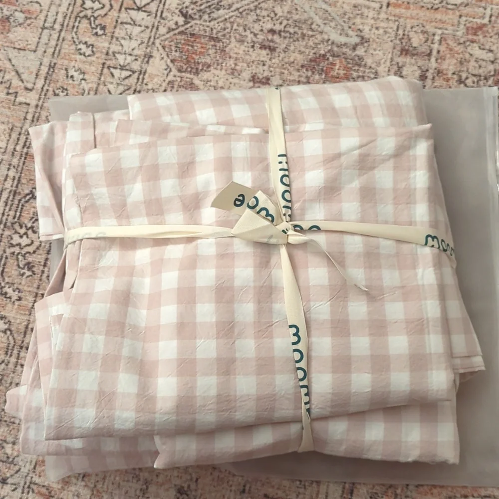 moomee gingham duvet